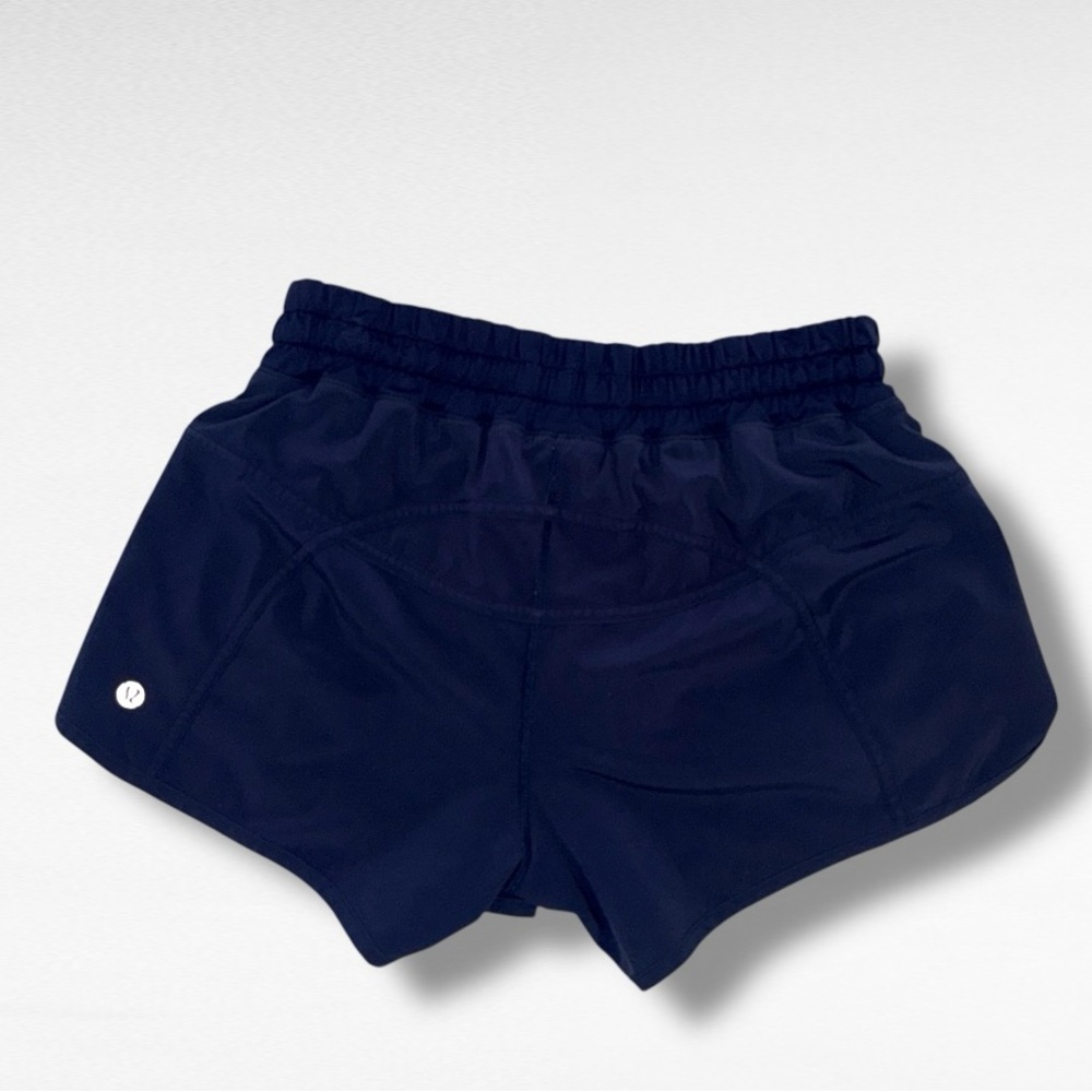 Lululemon women’s Speed Up Short 2.5” Navy Size 4 •Swift Fabric • Zipper Pocket - Picture 7 of 9